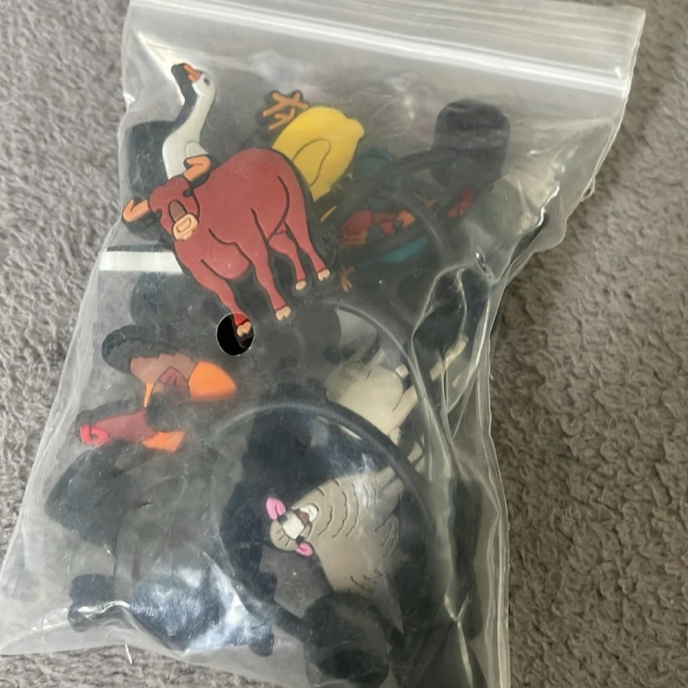 10Pcs Cute Farm Animals Straw Toppers for Stanley Cups, 10mm